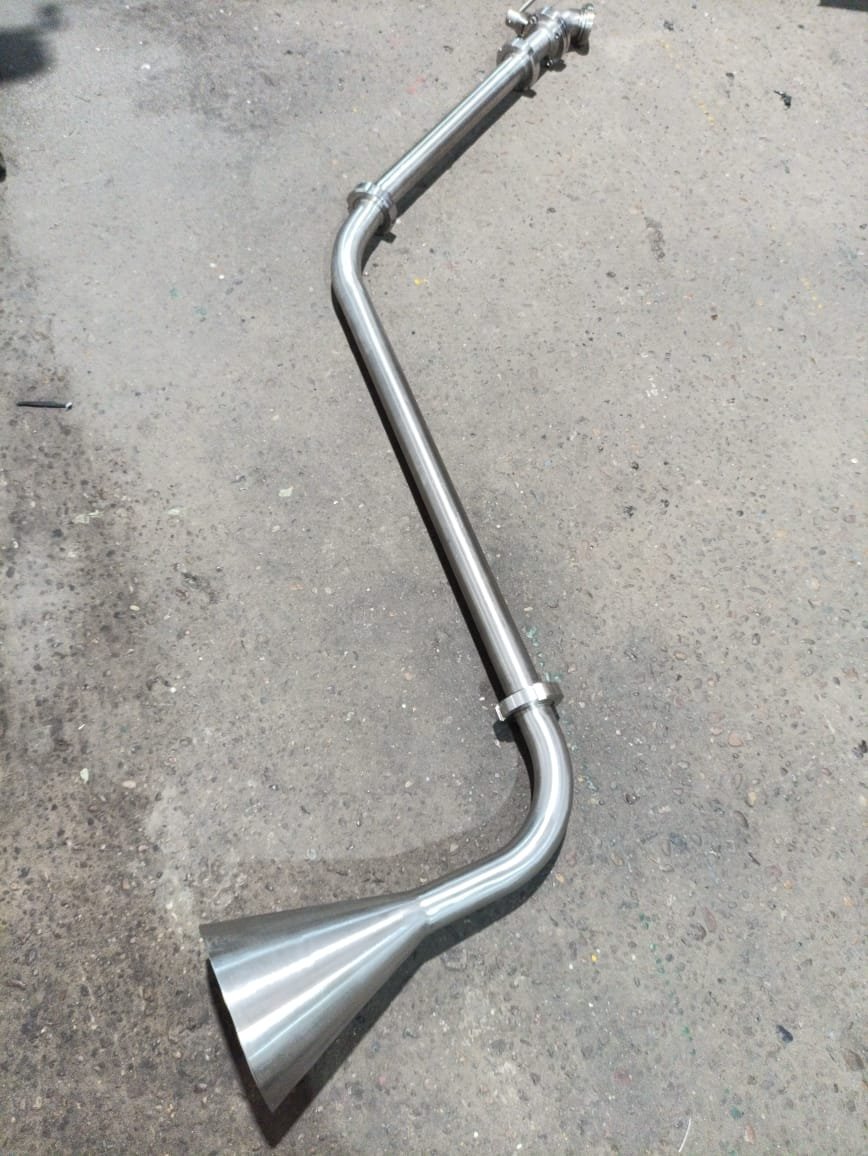 CAÑERIA EN INOXIDABLE A MEDIDA CON ACCESORIOS PARA INDUSTRIA ALIMENTICIA - INOXSTEELS