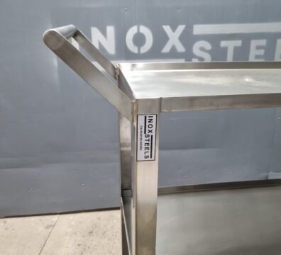 Carrito de servicio con 3 niveles en acero inoxidable - INOXSTEELS