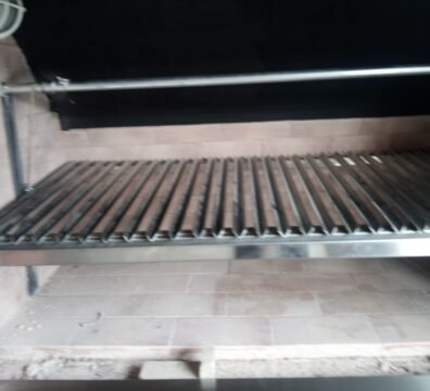 FRENTE DE PARRILLA EN L COMPLETO CON CAJONERA EN ACERO INOXIDABLE- INOXSTEELS